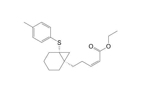 Ethyl (Z)-5-[(1S,6R)-6-(p-Tolylthio)bicyclo[4.1.0]heptan-1-yl]-2-pentenoate