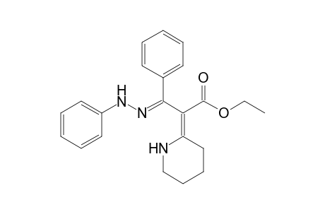 Ethyl 3-phenyl-3-(phenylhydrazono)-2-(piperidin-2'-ylidene)propionate