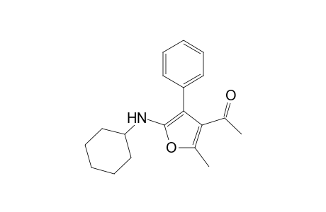 4-Acetyl-2-(N-cyclohexylamino)-5-methyl-3-phenylfuran