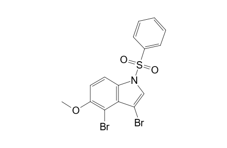 3,4-Dibromo-5-methoxy-1-(phenylsulfonyl)-1H-indole