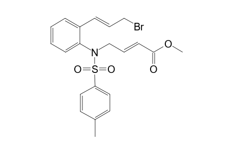 (E)-methyl 4-(N-(2-((E)-3-bromoprop-1-en-1-yl)phenyl)-4-methylphenylsulfonamido)but-2-enoate