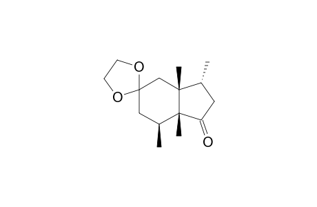 r-1,c-5,c-6,t-9-tetramethylspiro[bicyclo[4.3.0]nonane-3,2'-[1,3]dioxolan]-7-one