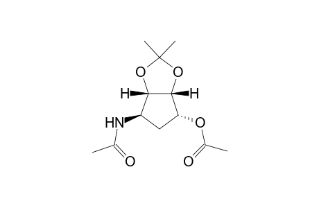 (1R,2R,3S,4R)-4-Acetamido-1-O-acetyl-2,3-O-isopropylidene-1,2,3-cyclopentanetriol