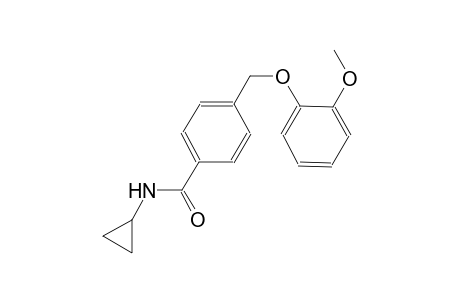 N-cyclopropyl-4-[(2-methoxyphenoxy)methyl]benzamide