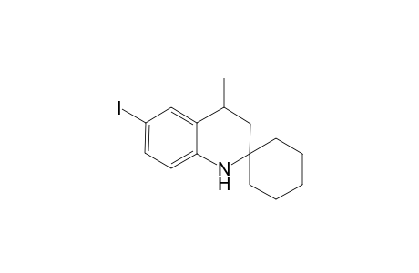 Quinoline, 2-spirocyclohexyl-1,2,3,4-tetrahydro-6-iodo-4-methyl-