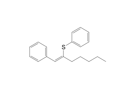 1-Phenyl-2-phenylthio-1-heptane