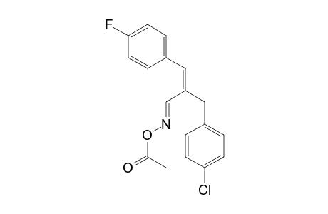 Benzenepropanal, 4-chloro-alpha-[(4-fluorophenyl)methylene]-,O-acetyloxime