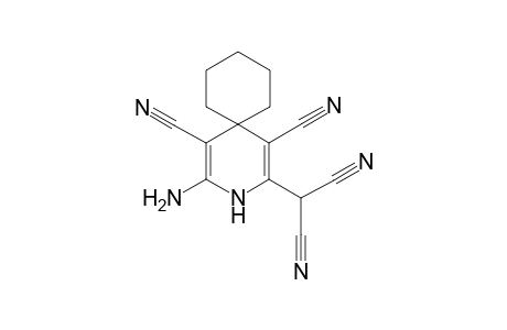 2-Amino-4-(dicyanomethyl)-3-azaspiro[5.5]undeca-1,4-diene-1,5-dicarbonitrile