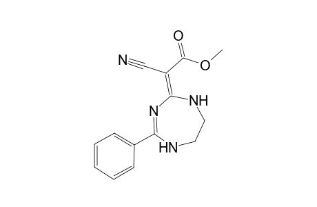 4-Cyanomethoxycarbonylmethylene-2-phenyl-4,5,6,7-tetrahydrob-1,3,5-triazepine