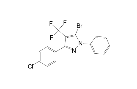 5-Bromanyl-3-(4-chlorophenyl)-1-phenyl-4-(trifluoromethyl)pyrazole