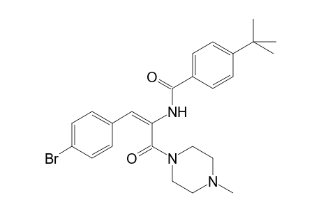N-[2-(4-bromo-phenyl)-1-(4-methyl-piperazine-1-carbonyl)-vinyl]-4-tert-butyl-benzamide