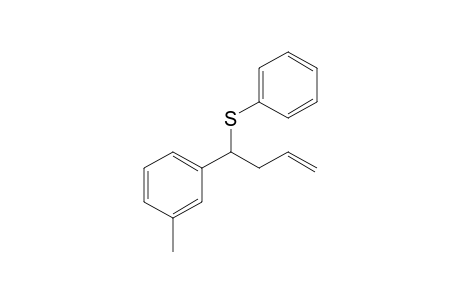 Phenyl(1-m-tolylbut-3-enyl)sulfane