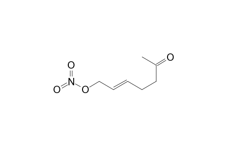 6-Oxo-2(E)-hepten-1-ol nitrate
