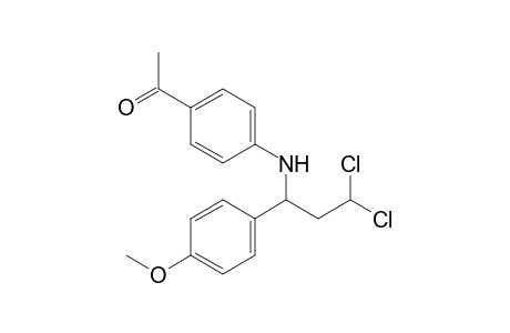 1-(4-((3,3-dichloro-1-(4-methoxyphenyl)propyl)amino)phenyl)ethan-1-one