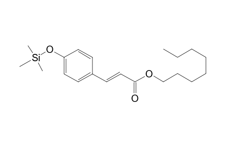 Coumaric acid <(E)-p-, octyl ester>, mono-TMS