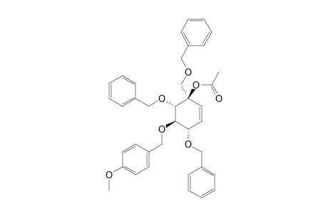 (3R,4S,5R,6S)-3-ACETOXY-4,6-DIBENZYLOXY-3-BENZYLOXYMETHYL-5-[(4-METHOXYBENZYL)-OXY]-CYCLOHEXENE