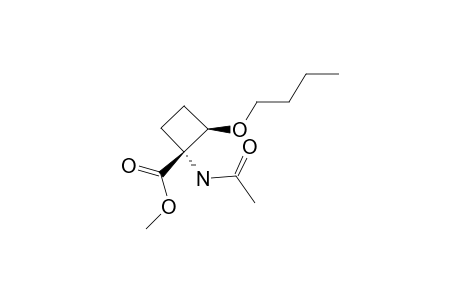 METHYL-(1R*,2R*)-1-ACETAMIDO-2-BUTOXYCYCLOBUTANE-1-CARBOXYLATE