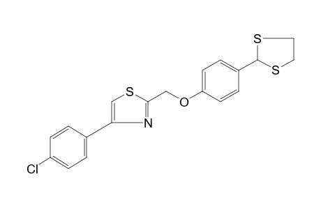 4-(p-chlorophenyl)-2-{[p-(1,3-dithiolan-2-yl)phenoxy]methyl}thiazole