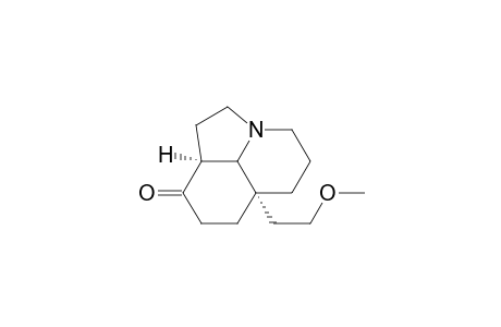 9H-Pyrrolo[3,2,1-ij]quinolin-9-one, decahydro-6a-(2-methoxyethyl)-, (6a.alpha.,9a.alpha.,9b.alpha.)-(.+-.)-