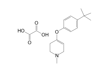 1-Methyl-4-(4-tert-butylphenoxy)-1,2,3,6-tetrahydropyridine oxolate
