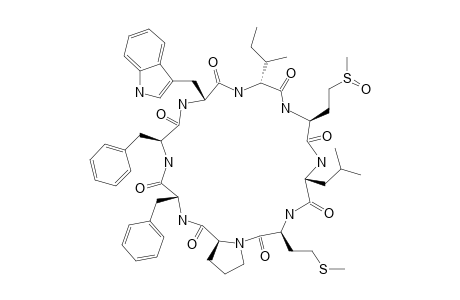 CYCLOLINOPEPTIDE-H;CYCLO-(PRO-PHE-PHE-TRP-ILE-MSO-LEU-MET)