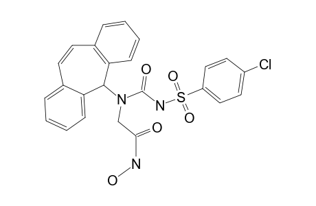 N-4-CHLOROPHENYLSULFONYLUREIDO-N-(5H-DIBENZO-[A,D]-CYCLOHEPTEN-5-YL)-GLYCINE-HYDROXAMATE