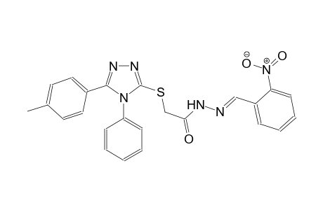 acetic acid, [[5-(4-methylphenyl)-4-phenyl-4H-1,2,4-triazol-3-yl]thio]-, 2-[(E)-(2-nitrophenyl)methylidene]hydrazide
