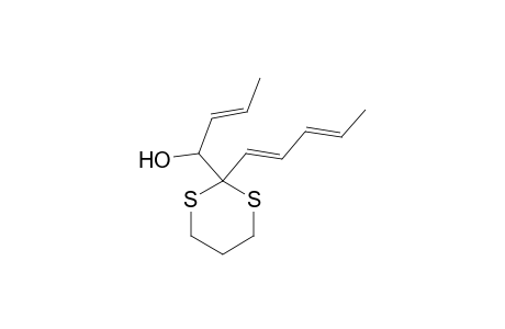 2-(1-Hydroxy-2-buten-1-yl)-2-(1,3-pentadienyl)-1,3-dithiane