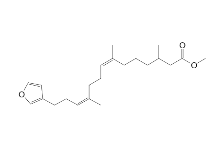 Methyl (7Z,11Z)-14-(3'-furyl)-3,7,11-trimethyltetradeca-7,11-dienoate
