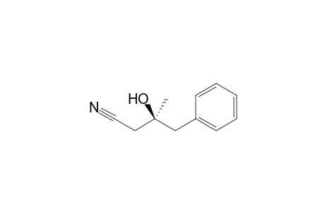 (3S)-3-hydroxy-3-methyl-4-phenyl-butanenitrile