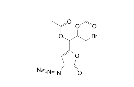 5,6-DI-O-ACETYL-2-AZIDO-7-BROMO-2,3,7-TRIDEOXYHEPT-3-ENONO-1,4-LACTONE