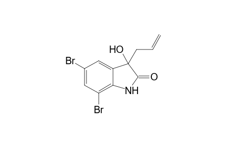 allyl-3-hydroxy-5,7-dibromoindole