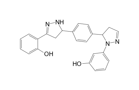 3-[2-Hydroxyphenyl]-5-{4'-[3"-(2"'-hydroxyphenyl)-2"-pyrazolin-5"-yl]phenyl}-2-pyrazoline