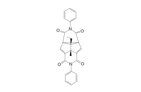 1,5-(Ethylmethyl)-2,4,6,8-semibullvalenetetracarboxylic bisimide