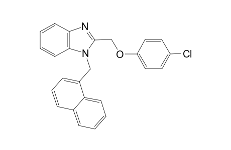 1H-1,3-Benzimidazole, 2-[(4-chlorophenoxy)methyl]-1-(1-naphthalenylmethyl)-