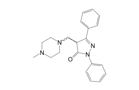 1,3-diphenyl-4-[(4-methyl-1-piperazinyl)methylene]-2-pyrazolin-5-one