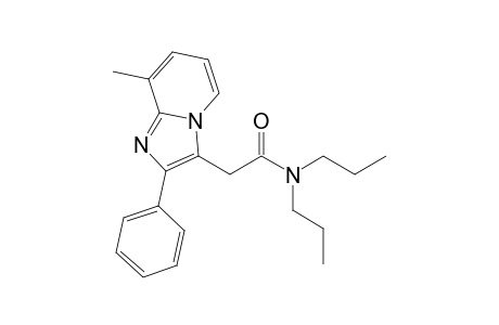 2-(8-methyl-2-phenyl-3-imidazo[1,2-a]pyridinyl)-N,N-dipropylacetamide