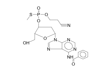 3'-O-METHYLTHIO(2-CYANOETHOXY)PHOSPHORYL-2'-DEOXY-N6-BENZOYLADENINE