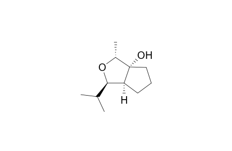 (1R*,2R*/S*,4R*,5S*)-2-Methyl-3-oxa-4-(2-propyl)bicyclo[3.3.0]-octan-1-ol