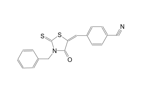 benzonitrile, 4-[(E)-[4-oxo-3-(phenylmethyl)-2-thioxo-5-thiazolidinylidene]methyl]-