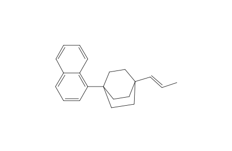 Bicyclo[2.2.2]octane, 1-(1-naphthalenyl)-4-(1-propenyl)-, (E)-