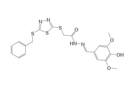 acetic acid, [[5-[(phenylmethyl)thio]-1,3,4-thiadiazol-2-yl]thio]-, 2-[(E)-(4-hydroxy-3,5-dimethoxyphenyl)methylidene]hydrazide