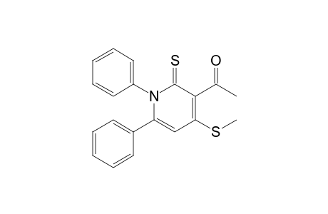 3-Acetyl-1,6-diphenyl-4-methylthio-2(1H)-pyridinethione
