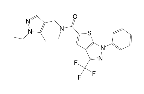 1H-thieno[2,3-c]pyrazole-5-carboxamide, N-[(1-ethyl-5-methyl-1H-pyrazol-4-yl)methyl]-N-methyl-1-phenyl-3-(trifluoromethyl)-