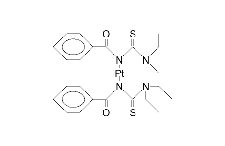 cis-Bis(N-benzoyl-N',N'-diethyl-thiourea)-platinum(ii) complex
