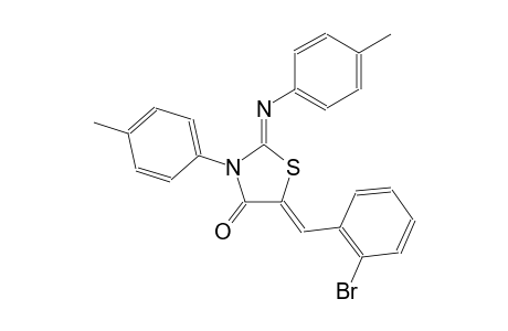 (2Z,5Z)-5-(2-bromobenzylidene)-3-(4-methylphenyl)-2-[(4-methylphenyl)imino]-1,3-thiazolidin-4-one