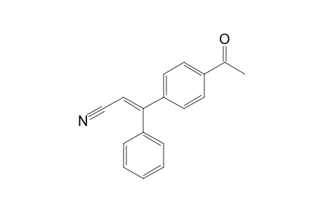 (E)-3-(4-acetylphenyl)-3-phenyl-2-propenenitrile