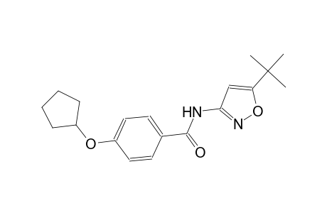 N-(5-tert-butyl-3-isoxazolyl)-4-(cyclopentyloxy)benzamide