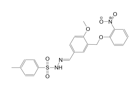 N'-((E)-{4-methoxy-3-[(2-nitrophenoxy)methyl]phenyl}methylidene)-4-methylbenzenesulfonohydrazide