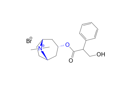 3alpha-hydroxy-8-methyl-1alphaH,5alphaH-tropanium bromide, (+,-)-tropate (ester)
